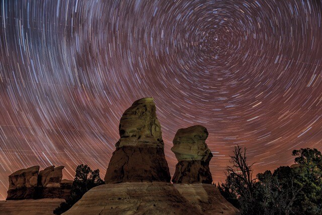 Devils Garden Star Trails